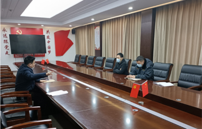 绍兴市生态环境局上虞分局局长胡四海一行到浙江ag尊龙凯时·人生就是博开展“三服务”工作